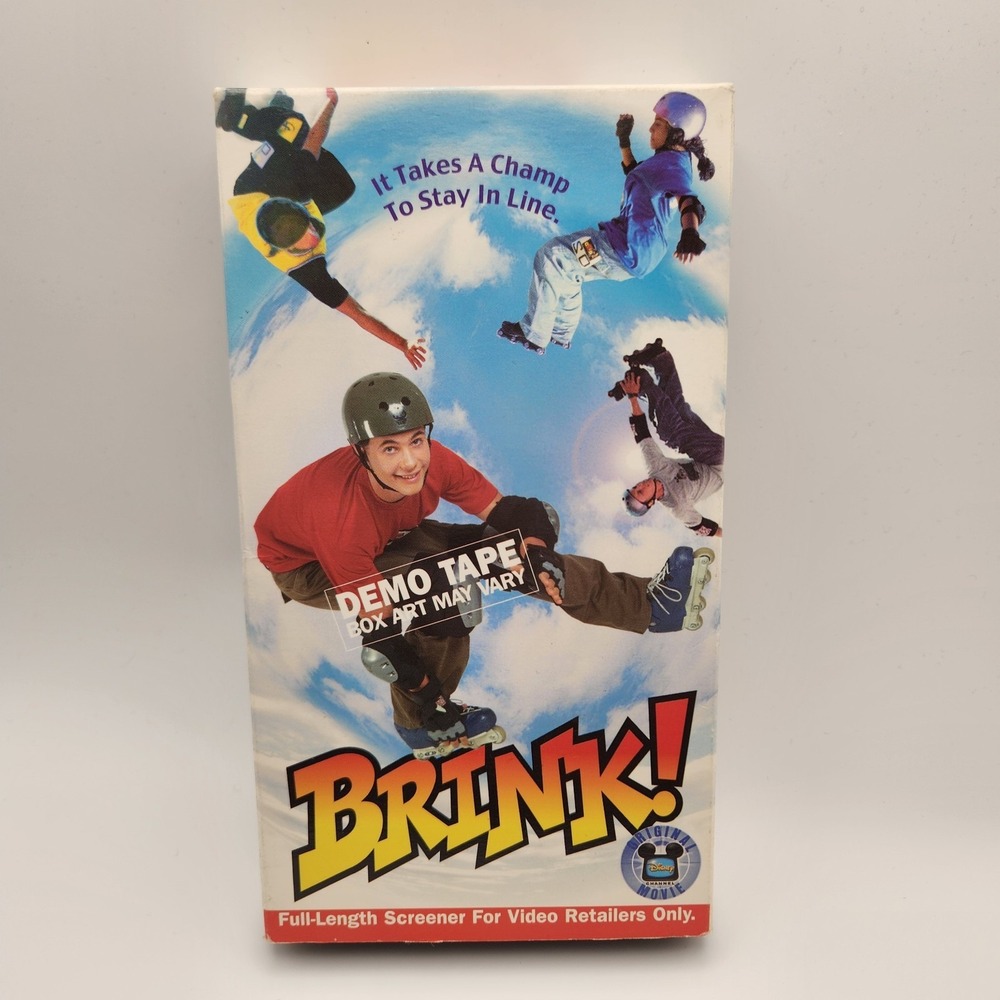 BRINK! VHS Tape 1998 Family Comedy RARE Disney Channel Original Demo Screener